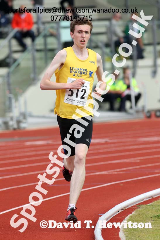 Mens under-20s 3000 metres, Northern Under-13s, U-15s and 17s Championships. Photo: David T. Hewitson/Sports for All Pics